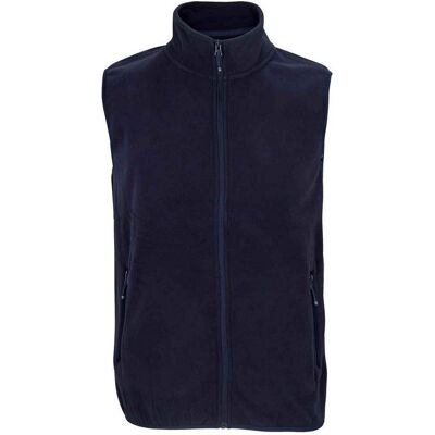 SOLS Uniseks Microfleece gerecyclede bodywarmer voor volwassenen (Marine) 4XL SOLS Uniseks Microfleece gerecyclede bodywarmer voor volwassenen (Marine) 4XL