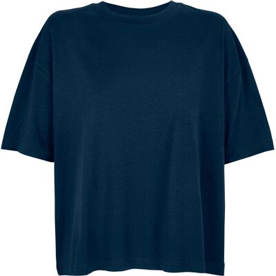SOLS Dames/Dames Boxy Organic Oversized T-shirt (Franse marine) M SOLS Dames/Dames Boxy Organic Oversized T-shirt (Franse marine) M