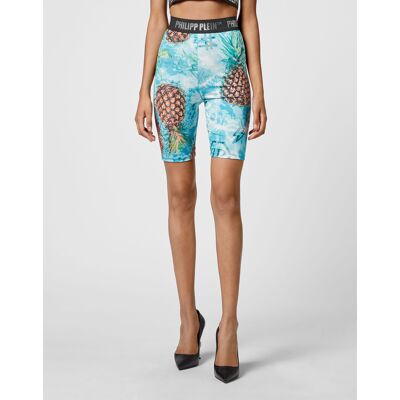Philipp Plein Sportieve Shorts Pineapple Skies L Philipp Plein Sportieve Shorts Pineapple Skies L