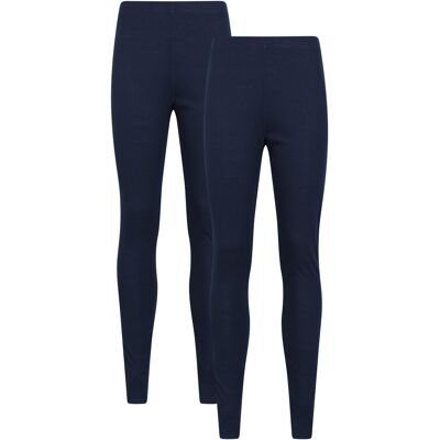 Mountain Warehouse Dames/Dames Talus Thermische Base Layer Legging (Set van 2) (Marine) 36 Mountain Warehouse Dames/Dames Talus Thermische Base Layer Legging (Set van 2) (Marine) 36