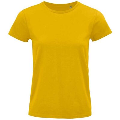 SOLS Dames/Dames Pioneer Organic T-shirt (Goud) S SOLS Dames/Dames Pioneer Organic T-shirt (Goud) S