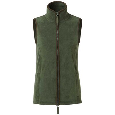 Premier Dames/dames Artisan Fleece Gilet (Mosgroen/bruin) 3XL Premier Dames/dames Artisan Fleece Gilet (Mosgroen/bruin) 3XL