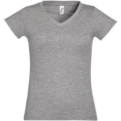 SOLS Dames/dames Maan V Hals T-Shirt met korte mouwen (Grijze Mergel) M SOLS Dames/dames Maan V Hals T-Shirt met korte mouwen (Grijze Mergel) M