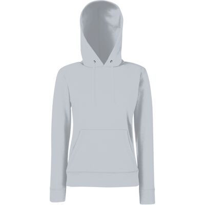 Fruit Of The Loom Vrouwen Dames Fit Sweatshirt Met Capuchon / Hoodie (Heather Grijs) XS Fruit Of The Loom Vrouwen Dames Fit Sweatshirt Met Capuchon / Hoodie (Heather Grijs) XS