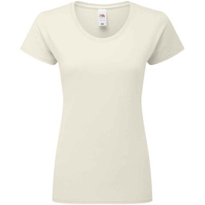 Fruit Of The Loom Vrouwen / Dames Fit Ringgesponnen Premium Tshirt (Natuurlijk) XS Fruit Of The Loom Vrouwen / Dames Fit Ringgesponnen Premium Tshirt (Natuurlijk) XS