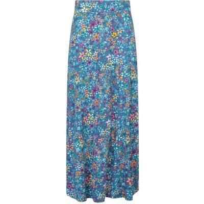 Mountain Warehouse Dames/Dames Shore Floral Jersey Maxi Rok (Donker groenblauw) 42 Mountain Warehouse Dames/Dames Shore Floral Jersey Maxi Rok (Donker groenblauw) 42