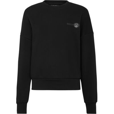 Vrouwen Basic Sweater Plein Sport - Zwart - M Vrouwen Basic Sweater Plein Sport - Zwart - M