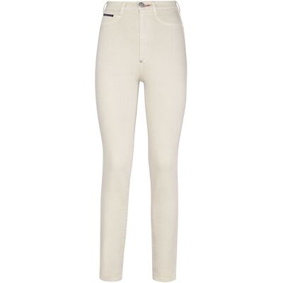 Philipp Plein Beige Super Hoge Taille Jegging - Jeggings Philipp Plein Beige Super Hoge Taille Jegging - Jeggings