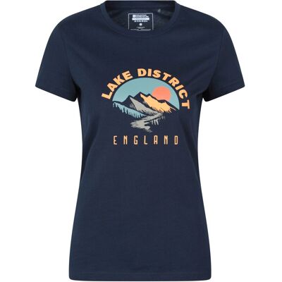 Mountain Warehouse Dames Lake District Sunrise T-Shirt (Marineblauw) 42 Mountain Warehouse Dames Lake District Sunrise T-Shirt (Marineblauw) 42