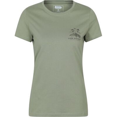 Mountain Warehouse Dames Lake District Sunset T-Shirt (Khaki Groen) 42 Mountain Warehouse Dames Lake District Sunset T-Shirt (Khaki Groen) 42