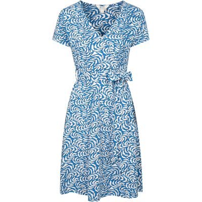 Mountain Warehouse Dames Santorini UV Jersey Wrap Jurk (Felblauw) 38 Mountain Warehouse Dames Santorini UV Jersey Wrap Jurk (Felblauw) 38