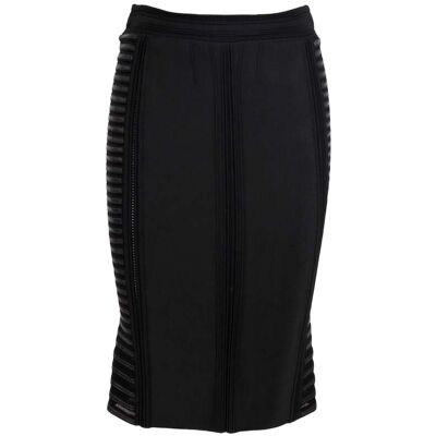Roberto Cavalli Pre-owned Roberto Cavalli Stretch Midi Rok met Gevoerde Details - '10s 38 Roberto Cavalli Pre-owned Roberto Cavalli Stretch Midi Rok met Gevoerde Details - '10s 38