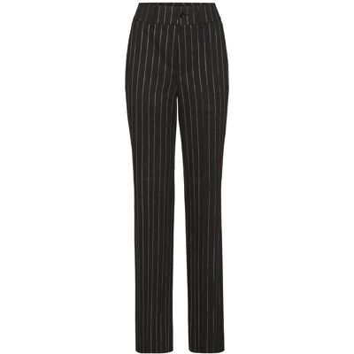 Philipp Plein Pinstriped Straight Lady Trousers M Philipp Plein Pinstriped Straight Lady Trousers M