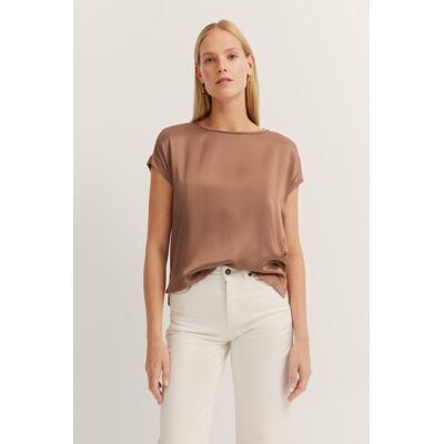 Bugatti Damen T-shirt in zachte materiaalmix XS Bugatti Damen T-shirt in zachte materiaalmix XS
