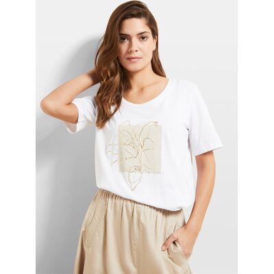 Bugatti Damen T-shirt met bloemenprint XS Bugatti Damen T-shirt met bloemenprint XS
