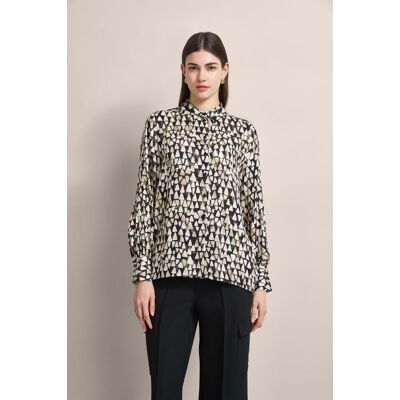 Bugatti Damen Overhemdblouse met grafische print 44 Bugatti Damen Overhemdblouse met grafische print 44