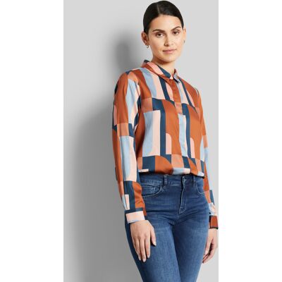 Bugatti Damen Overhemdblouse met blinde knoopsluiting 36 Bugatti Damen Overhemdblouse met blinde knoopsluiting 36