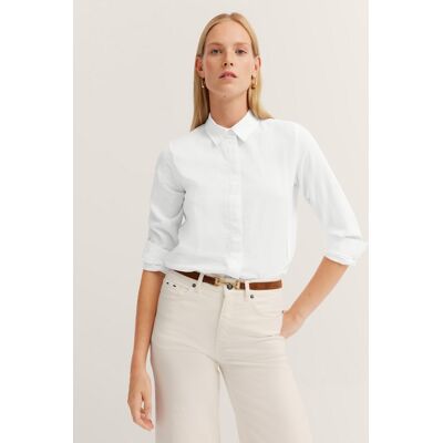 Bugatti Damen Overhemd blouse in katoen-linnen mix 44 Bugatti Damen Overhemd blouse in katoen-linnen mix 44