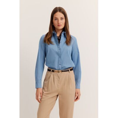 Bugatti Damen Stretch katoenen overhemd blouse 34 Bugatti Damen Stretch katoenen overhemd blouse 34
