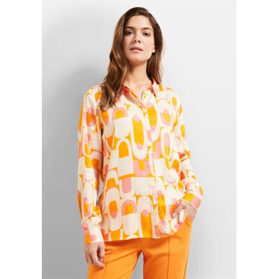 Bugatti Damen Overhemdblouse van vloeiende stof 34 Bugatti Damen Overhemdblouse van vloeiende stof 34