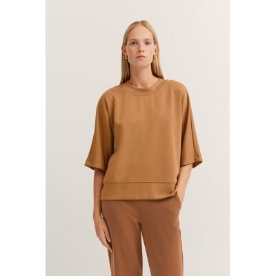 Bugatti Damen Sweater met korte mouwen en oversized mouwen XS Bugatti Damen Sweater met korte mouwen en oversized mouwen XS