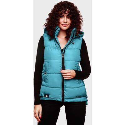 Marikoo dames gewatteerd vest – Zarinaa, licht met afneembare capuchon XS Marikoo dames gewatteerd vest – Zarinaa, licht met afneembare capuchon XS