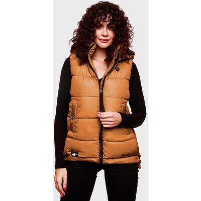 Marikoo dames gewatteerd vest – Zarinaa, licht met afneembare capuchon XS Marikoo dames gewatteerd vest – Zarinaa, licht met afneembare capuchon XS