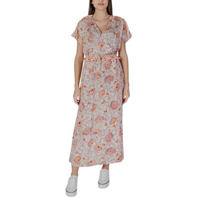 b.Young Bloemrijke Maxi Jurk V-hals Korte Mouwen 34 b.Young Bloemrijke Maxi Jurk V-hals Korte Mouwen 34