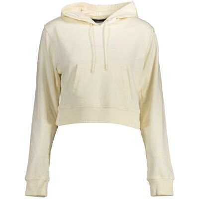 Calvin Klein Witte Hoodie met Centrale Zak en Print - Hoodie Calvin Klein Witte Hoodie met Centrale Zak en Print - Hoodie