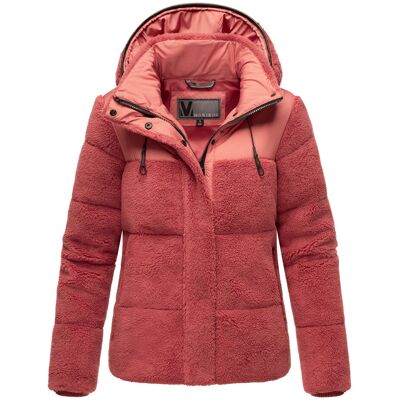 Marikoo dames teddy puffer jas met capuchon – model Kaguraa M Marikoo dames teddy puffer jas met capuchon – model Kaguraa M