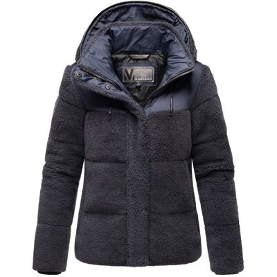 Marikoo dames teddy puffer jas met capuchon – model Kaguraa XS Marikoo dames teddy puffer jas met capuchon – model Kaguraa XS