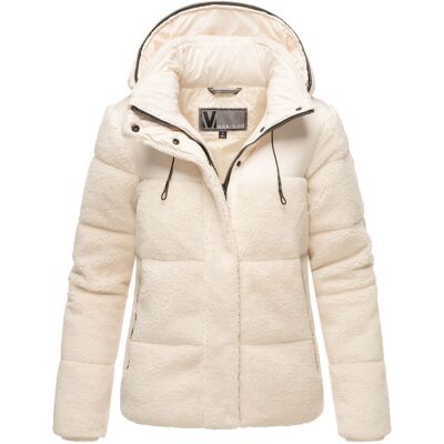 Marikoo dames teddy puffer jas met capuchon – model Kaguraa M Marikoo dames teddy puffer jas met capuchon – model Kaguraa M