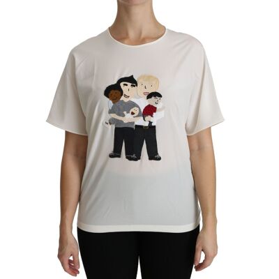 Dolce & Gabbana Dolce Gabbana Familie Appliqué T-shirt Tsh4297 34 Dolce & Gabbana Dolce Gabbana Familie Appliqué T-shirt Tsh4297 34