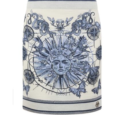 Philipp Plein Knitted Mini Skirt Butterfly Tattoo XS Philipp Plein Knitted Mini Skirt Butterfly Tattoo XS