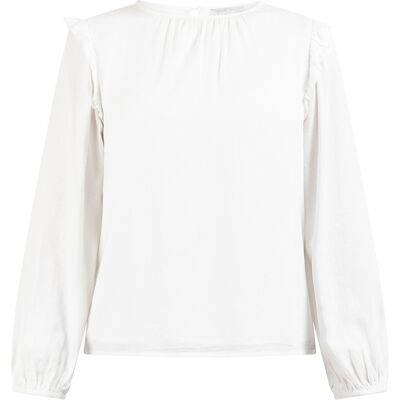 usha Klassieke blouse met lange mouwen nowles Dames wolwit XL usha Klassieke blouse met lange mouwen nowles Dames wolwit XL
