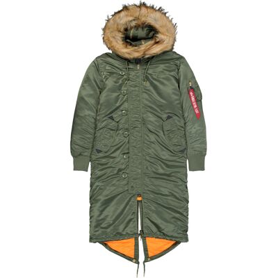 alpha industries Long Fishtail Field Jacket Women S alpha industries Long Fishtail Field Jacket Women S
