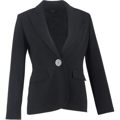 Joseph Pre-owned Joseph Enkele Knoop Blazer in Zwarte Polyester 2XS Joseph Pre-owned Joseph Enkele Knoop Blazer in Zwarte Polyester 2XS