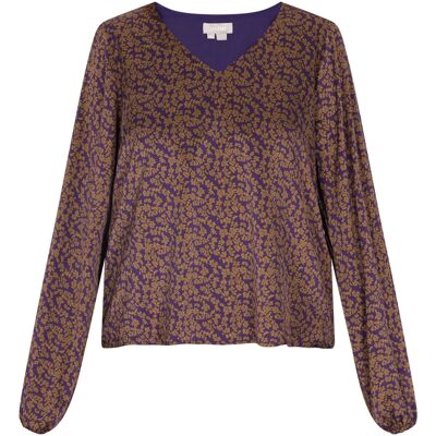 usha Blouse Dames Violette Curry M usha Blouse Dames Violette Curry M