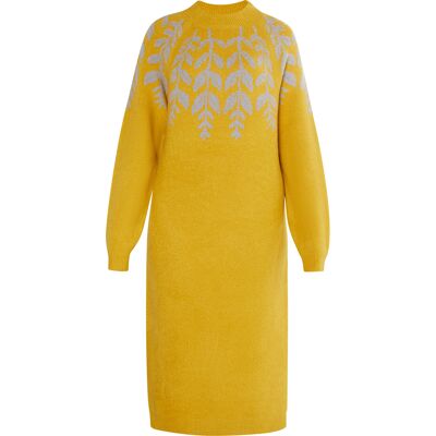 usha Maxi-gebreide jurk Dames Kerrie veelkleurig M usha Maxi-gebreide jurk Dames Kerrie veelkleurig M