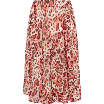 Faina Rok met luipaardprint Dames Rood Veelkleurig XS Faina Rok met luipaardprint Dames Rood Veelkleurig XS