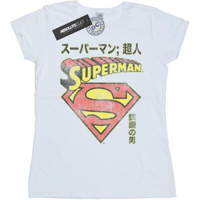 DC Comics Vrouwen Superman Schild T-Shirt Wit XX-Large DC Comics Vrouwen Superman Schild T-Shirt Wit XX-Large
