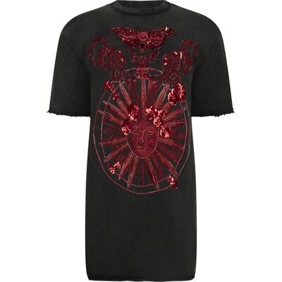 Philipp Plein Open Back T-Shirt Dress Butterfly Tattoo S Philipp Plein Open Back T-Shirt Dress Butterfly Tattoo S