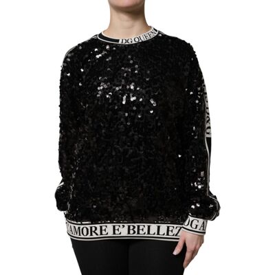 Dolce & Gabbana Pailletten Versierd Trui 32 Dolce & Gabbana Pailletten Versierd Trui 32