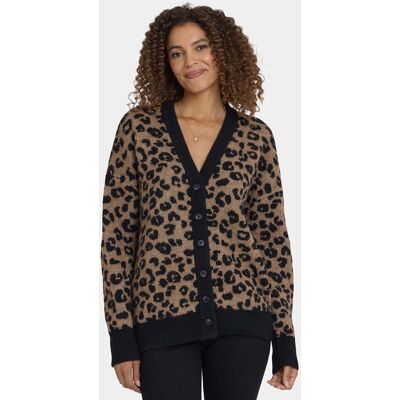 Nydj Cheetah Cardigan Zwarte Combinatie L Nydj Cheetah Cardigan Zwarte Combinatie L