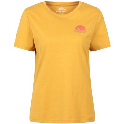 Mountain Warehouse Dames Sunset Achterdruk T-Shirt (Mosterd) 42 Mountain Warehouse Dames Sunset Achterdruk T-Shirt (Mosterd) 42