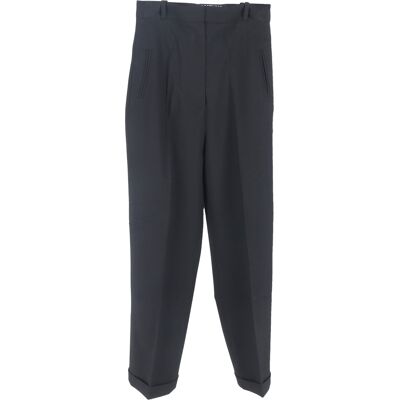 Jacquemus Pre-owned Jacquemus La Bomba rechte broek van zwart katoen 34 Jacquemus Pre-owned Jacquemus La Bomba rechte broek van zwart katoen 34