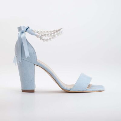 Forever & Always Melissa Block Hakken Sandalen with Pearls 38 Forever & Always Melissa Block Hakken Sandalen with Pearls 38