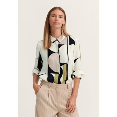 Bugatti Damen Overhemdblouse met verborgen knoopsluiting 44 Bugatti Damen Overhemdblouse met verborgen knoopsluiting 44