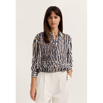 Bugatti Damen Blouse met grafische print van viscose 42 Bugatti Damen Blouse met grafische print van viscose 42