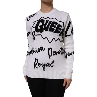 Dolce & Gabbana Lettering Print Lange Mouwen Trui 32 Dolce & Gabbana Lettering Print Lange Mouwen Trui 32